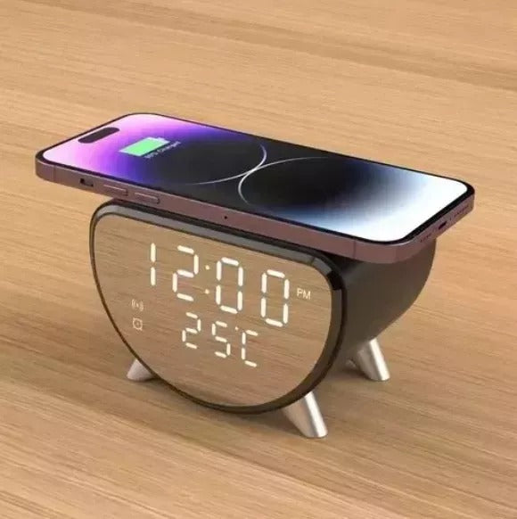 RELOJ DESPERTADOR CON CARGADOR INALAMBRI